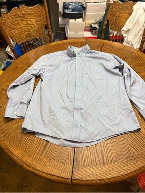 Men's Light Blue Button-Down Dress Shirt